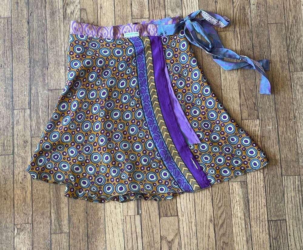 Earthbound Wrap Magic Skirt Boho Vibrant Funky Small